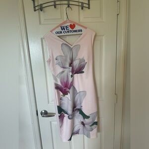 Light pink dress with flowers